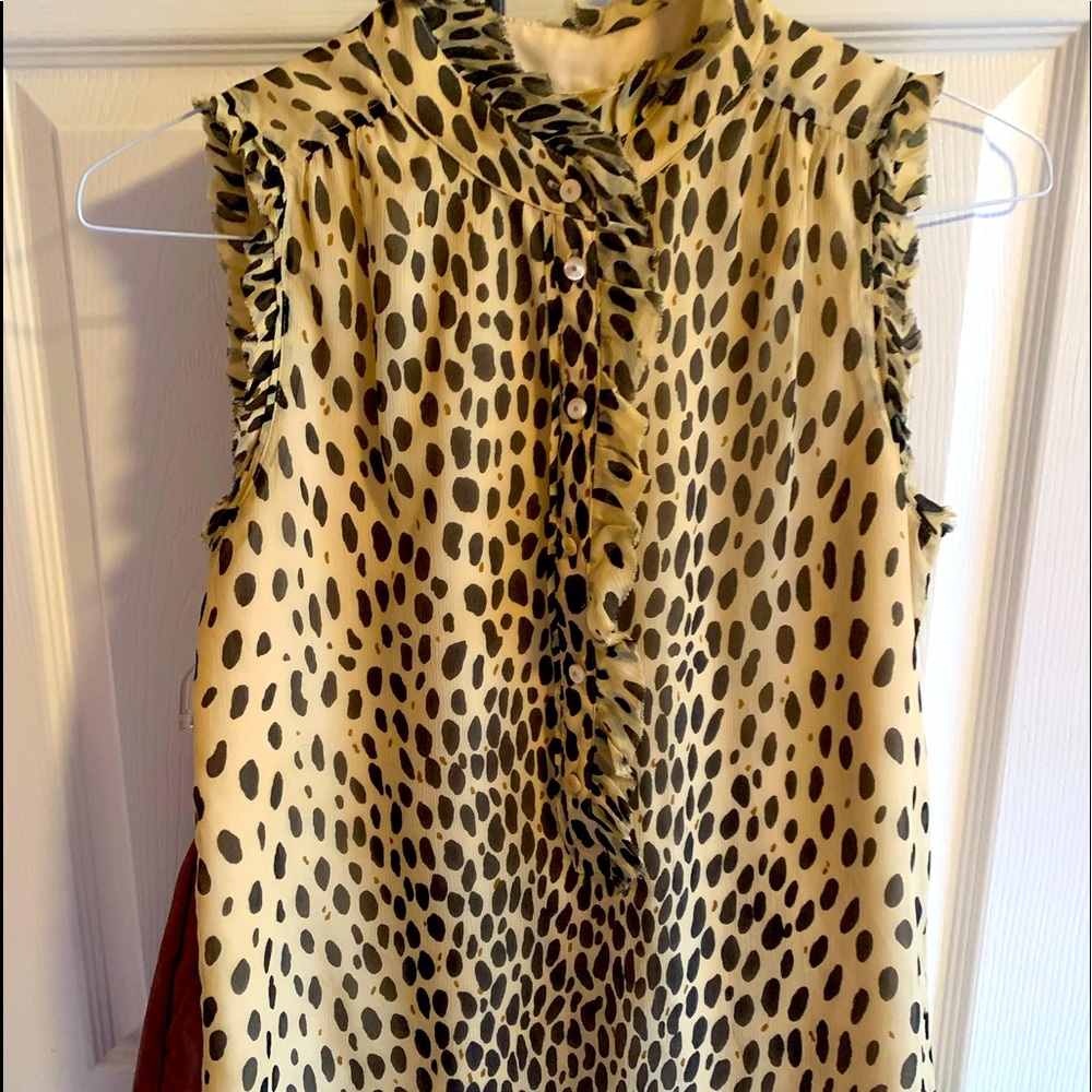 Jcrew Silk sleeveless blouse size 2